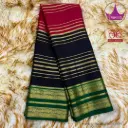 Pure Mysore Crape Brocade  Pure Mysore Crepe Silk PSS0012