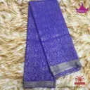 Pure Mysore Crape Brocade  Pure Mysore Crepe Silk PSS0012